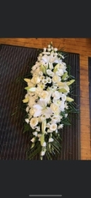 White Mixed Double Ended Coffin Top.